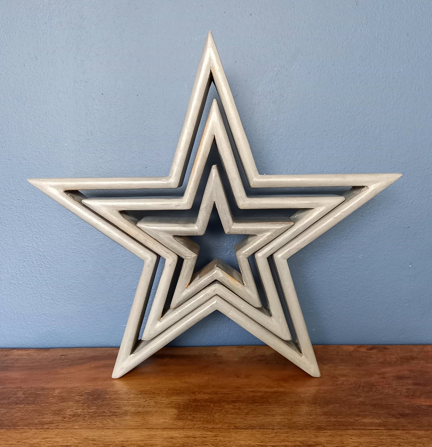 Tabletop Wooden Stars, Set of 3