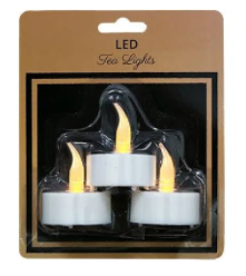 LED Tealights - Set of 3